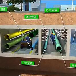 ?？诘叵戮C合管廊兩管線入廊